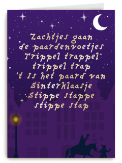 sinterklaaskaart gedicht trippeltrap