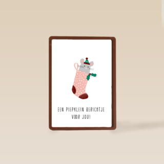 een piepklein berichtje voor jou kaart