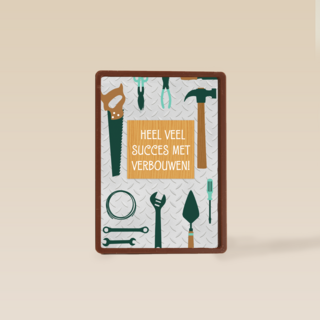 verbouwen kaart heel veel succes met verbouwen