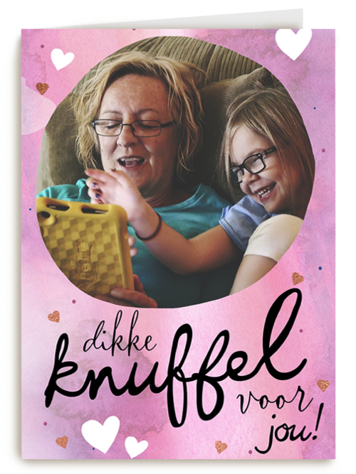 zomaar fotokaart een dikke knuffel voor jou
