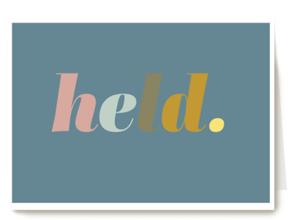 Complimentkaart held