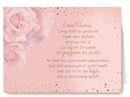 moederdag kaart klassiek de liefde die jij al zolang geeft
