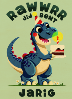 Verjaardag Rawr Jij Bent Jarig