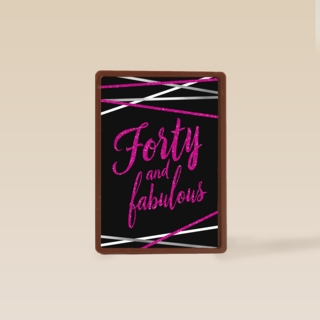 Verjaardagskaart leeftijden vrouw 40 and fabulous