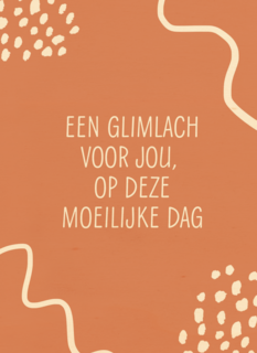 Sterktekaart een glimlach voor jou