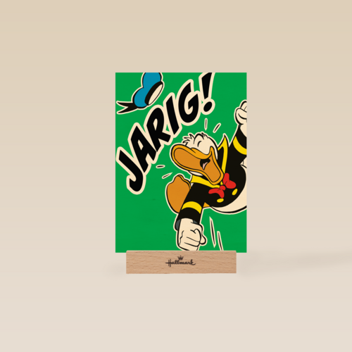Verjaardagskaart Donald Duck jarig