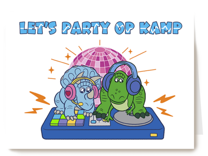 Toy Story let's party op kamp