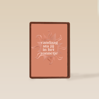 vandaag sta jij in het zonnetje