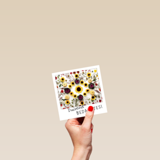 polaroid kaart duizend bedankjes