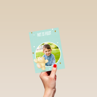 het is feest met een forever friends fotokaart