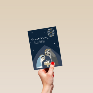 Kerststal religieus hip