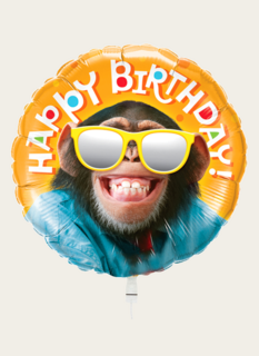 Ballon Happy Birthday Aap Oranje