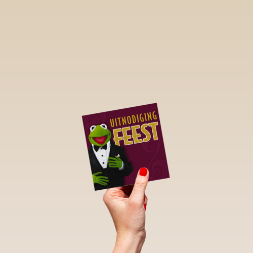 kermit uitnodiging feest