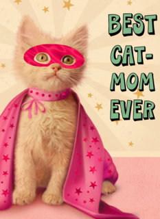 moederdagkaart humor best kat mom ever