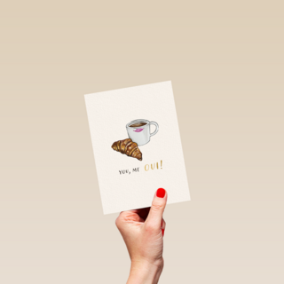 Valentine You Me Oui croissant