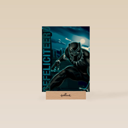 Black Panther kaart gefeliciteerd
