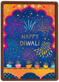 Happy Divali vuurwerk