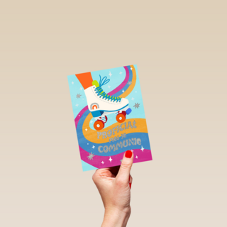 Communie proficiat rolschaats