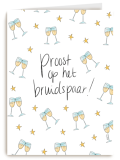 Proost Bruidspaar Champagne Matia Studio
