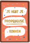 Je hebt je propedeuse binnen
