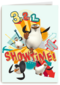 Penguins Verjaardagskaart 321 showtime