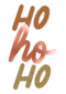 Kerstkaart hohoho quote