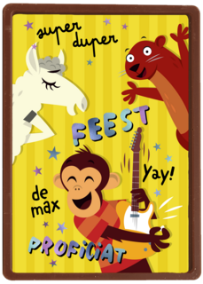 Lentefeest aap gitaar