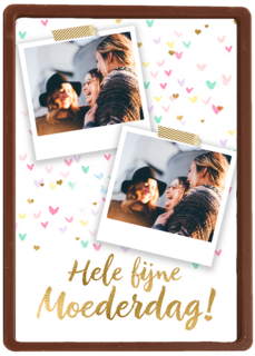 moederdag fotokaart hartjes hele fijne moederdag