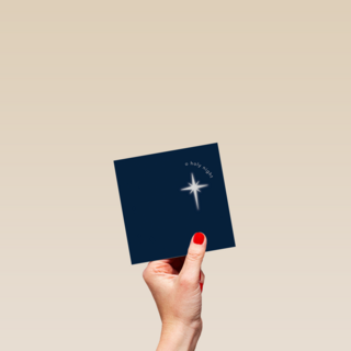 Religieuze kerstkaart holy night