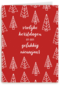 Kerstkaart hip Vrolijke kerstdagen en een gelukkig nieuwjaar
