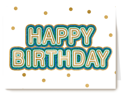 Verjaardagskaart man vrouw hip Tekst Happy Birthday
