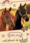 back to school veel plezier op school paardenkaart