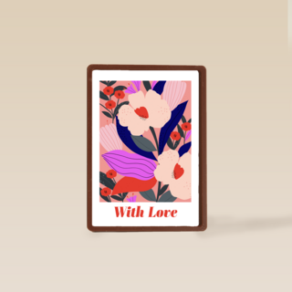 Valentijnskaart with love