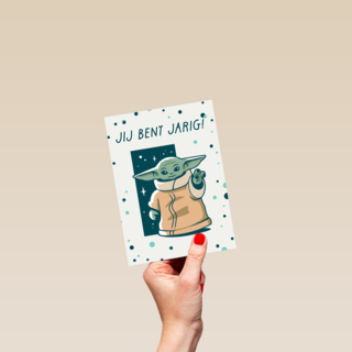 verjaardag kaart grogu jij bent jarig