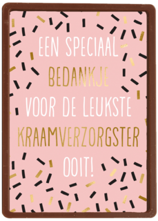 speciaal bedankje voor de leukste kraamverzorgster kaart