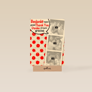 fotokaart rode stippen bedankt thank you danke