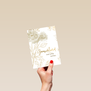 Condoleance rozen wit