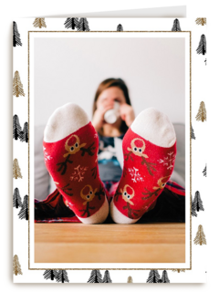 fotokaart met kerstsokken