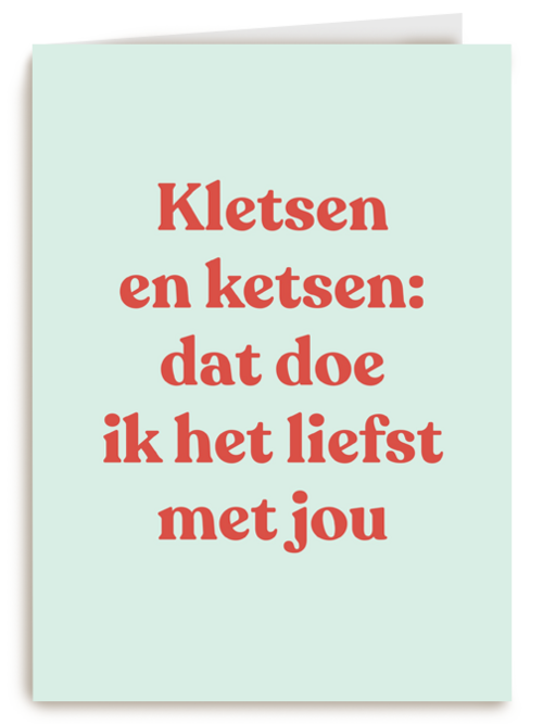 liefde kaart andc kletsen en ketsen