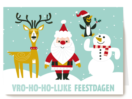 de kerstman en zijn vrienden