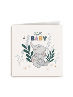 Hello baby Disney kaart van Dumbo het olifantje