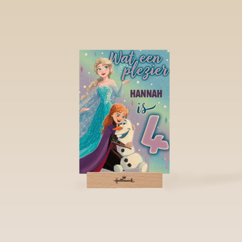 Frozen kaart 4 jaar