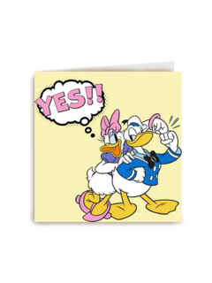 Felicitatiekaart Donald en Katrien Duck