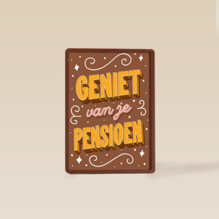 Pensioen kaart geniet van je pensioen