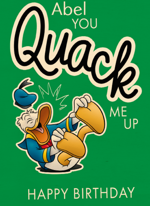 Donald Duck Happy Birthday