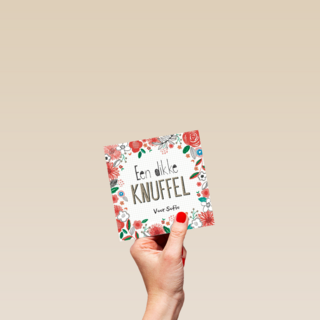 kaart zomaar een dikke knuffel bloemen