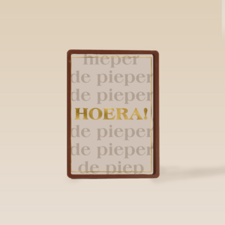 Verjaardagskaart hieperdepieper hoera