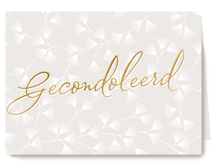 condoleance kaart gecondoleerd stijlvol
