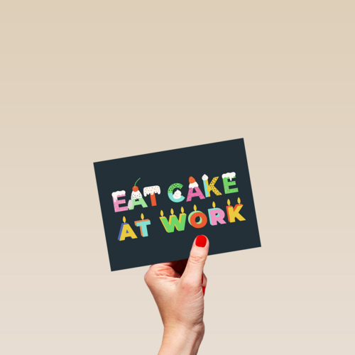 eat cake at work