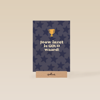 Jouw inzet is goud waard